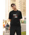 ERKEK Özel Baskılı Modern Fit %100 Pamuk Bisiklet Yaka T-Shirt