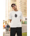 ERKEK Özel Baskılı Modern Fit %100 Pamuk Bisiklet Yaka T-Shirt