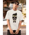 ERKEK Özel Baskılı Modern Fit %100 Pamuk Bisiklet Yaka T-Shirt