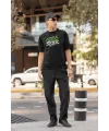 ERKEK Özel Baskılı Modern Fit %100 Pamuk Bisiklet Yaka T-Shirt