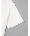 Erkek Sarj %1 Baskılı T-Shirt Kısa Kol Bisiklet Yaka Regular Fit Tişört - Beyaz