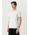 ERKEK  Tişört Basic Bisiklet Yaka Regular Kısa kol T-Shirt - Beyaz