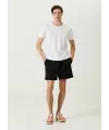 ERKEK  Tişört Basic Bisiklet Yaka Regular Kısa kol T-Shirt - Beyaz