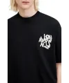 Erkek Tişört Baskılı Oversize Kısa kol T-shirt - Siyah