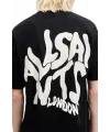 Erkek Tişört Baskılı Oversize Kısa kol T-shirt - Siyah