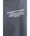 Erkek Tişort  Bisiklet Yaka Baskılı Oversize T-Shirt - Gri