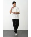 Erkek Tişört Düz Basic Penye Yazlık Bisiklet Yaka Kısa Kol T-Shirt - Beyaz