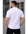 Erkek Waffle Kumaş Açık Yakalı Düğmeli Regular Fit Gömlek 2’li Set Siyah-Beyaz