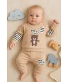 iegiyim™ Gift For You Desenli 2li % 100 Pamuk Erkek Bebek Takımı