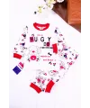 iegiyim™ Hungry Desenli Kız Çocuk Pijama Takımı