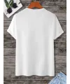 Kadın Baskılı Oversize  kısa kol T-Shirt - Beyaz
