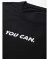 Kadın Baskılı T-Shirt Kısa Kol Bisiklet Yaka Oversize Rahat Kalıp Tişört - Siyah