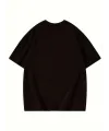 Kadın Baskılı Tişört Bisiklet yaka yazlık Kısa Kol oversize t-shirt - Siyah