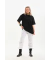 Kadın Düz  Kısa kol Penye T-shirt - Siyah