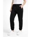 Kadın Jogger Eşofman Altı , Cepli, Paça Lastilkl ,Spor Pantolon - Siyah