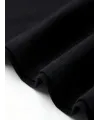 Kadın Kısa Kol Yazlık Tişört Bisiklet Yaka Baskılı Oversize T-Shirt - Siyah