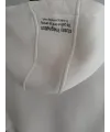 Kadın Oversize Kapüşonlu Cepli Baskılı 3 İplik Pamuklu Hoodie Sweatshirt - Beyaz