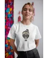 Kadın Özel Baskılı Modern Fit %100 Pamuk Bisiklet Yaka T-Shirt