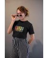 Kadın Özel Baskılı Modern Fit %100 Pamuk Bisiklet Yaka T-Shirt
