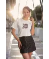 Kadın Özel Baskılı Modern Fit %100 Pamuk Bisiklet Yaka T-Shirt
