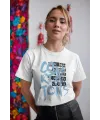 KADIN Özel Baskılı Modern Fit %100 Pamuk Bisiklet Yaka T-Shirt