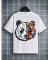 Unisex Çocuk Baskılı T-Shirt - Beyaz