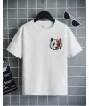 Unisex Çocuk Baskılı T-Shirt - Beyaz