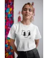 Unisex Erkek/Kadın Özel Baskılı Modern Fit %100 Pamuk Bisiklet Yaka T-Shirt