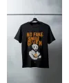 Unisex Oversize 24/1 Penye DTF Baskılı Tişört - DTF124