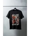 Unisex Oversize 24/1 Penye DTF Baskılı Tişört - DTF127