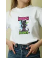 Unisex Oversize 24/1 Penye DTF Baskılı Tişört - DTF129