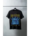 Unisex Oversize 24/1 Penye DTF Baskılı Tişört - DTF140