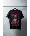 Unisex Oversize 24/1 Penye DTF Baskılı Tişört - DTF144