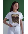 Unisex Oversize 24/1 Penye DTF Baskılı Tişört - DTF145
