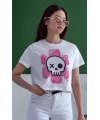 Unisex Oversize 24/1 Penye DTF Baskılı Tişört - DTF146
