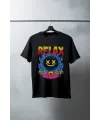 Unisex Oversize 24/1 Penye DTF Baskılı Tişört - DTF162