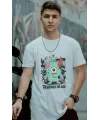 Unisex Oversize 24/1 Penye DTF Baskılı Tişört - DTF165