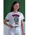 Unisex Oversize 24/1 Penye DTF Baskılı Tişört - DTF167