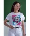 Unisex Oversize 24/1 Penye DTF Baskılı Tişört - DTF168