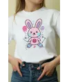 Unisex Oversize 24/1 Penye DTF Baskılı Tişört - DTF170