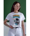 Unisex Oversize 24/1 Penye DTF Baskılı Tişört - DTF174