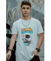 Unisex Oversize 24/1 Penye DTF Baskılı Tişört - DTF174