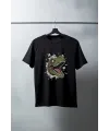 Unisex Oversize 24/1 Penye DTF Baskılı Tişört - DTF186