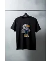 Unisex Oversize 24/1 Penye DTF Baskılı Tişört - DTF189
