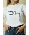 Unisex Oversize 24/1 Penye DTF Baskılı Tişört - DTF226