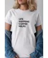 Unisex Oversize 24/1 Penye DTF Baskılı Tişört - DTF243