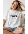 Unisex Oversize 24/1 Penye DTF Baskılı Tişört - DTF258