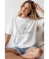Unisex Oversize 24/1 Penye DTF Baskılı Tişört - DTF261