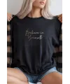 Unisex Oversize 24/1 Penye DTF Baskılı Tişört - DTF279