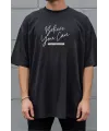 Unisex Oversize 24/1 Penye DTF Baskılı Tişört - DTF280